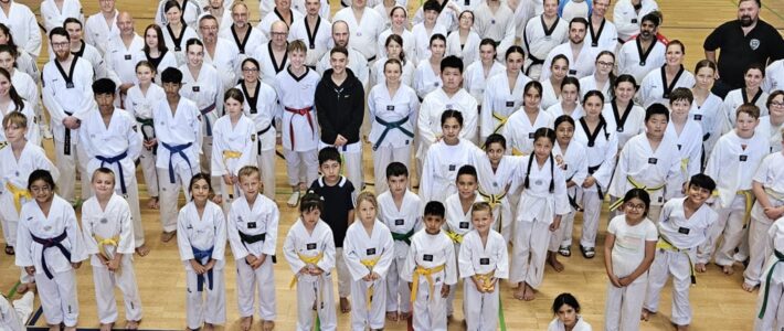 Eugen Kiefer als Wettkampfspezialist beim größten Taekwondo-Lehrgang in Rheinland-Pfalz